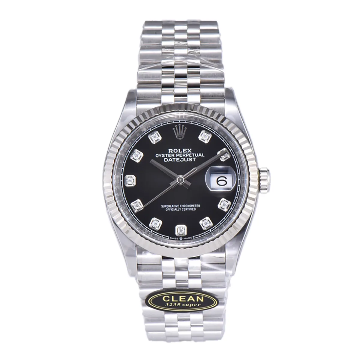 Datejust-36-126234-Bright-Black-Dial-with-Diamond-Marker-in-Steel-in-Jubilee-Bracelet-1