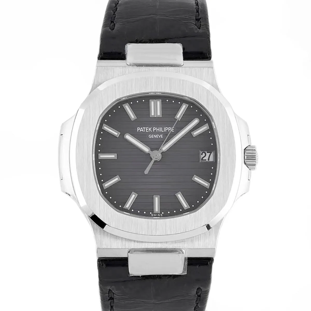 Patek-5711-Grey-Dial-on-Leather-Strap-1