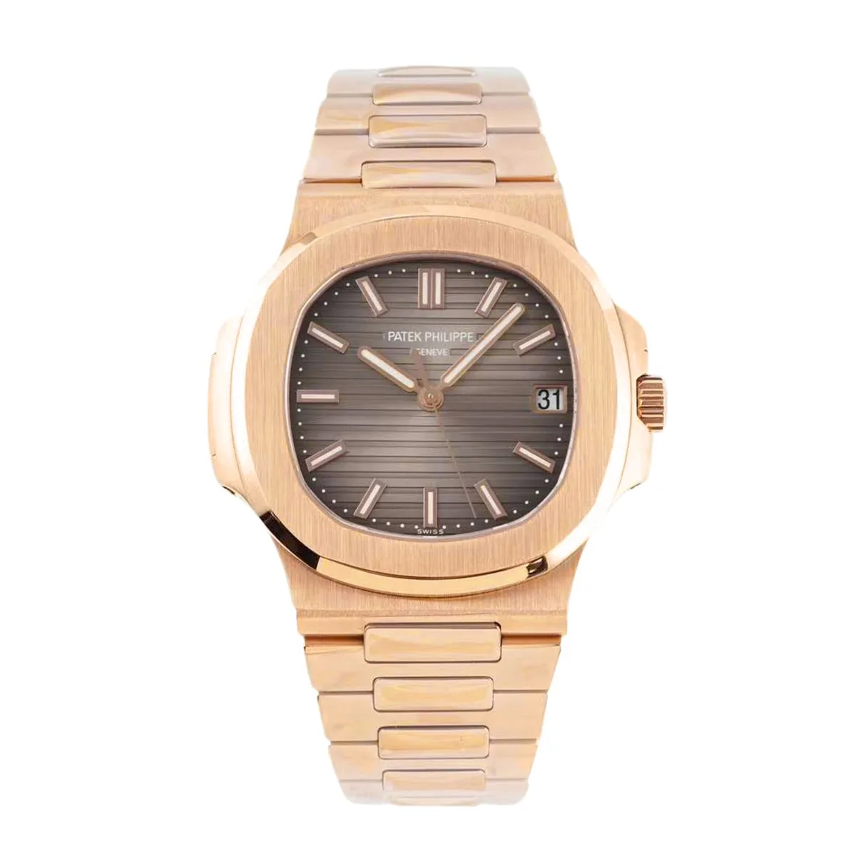 PPF-Patek-5711-Rose-Gold-Brown-Dial-on-Bracelet