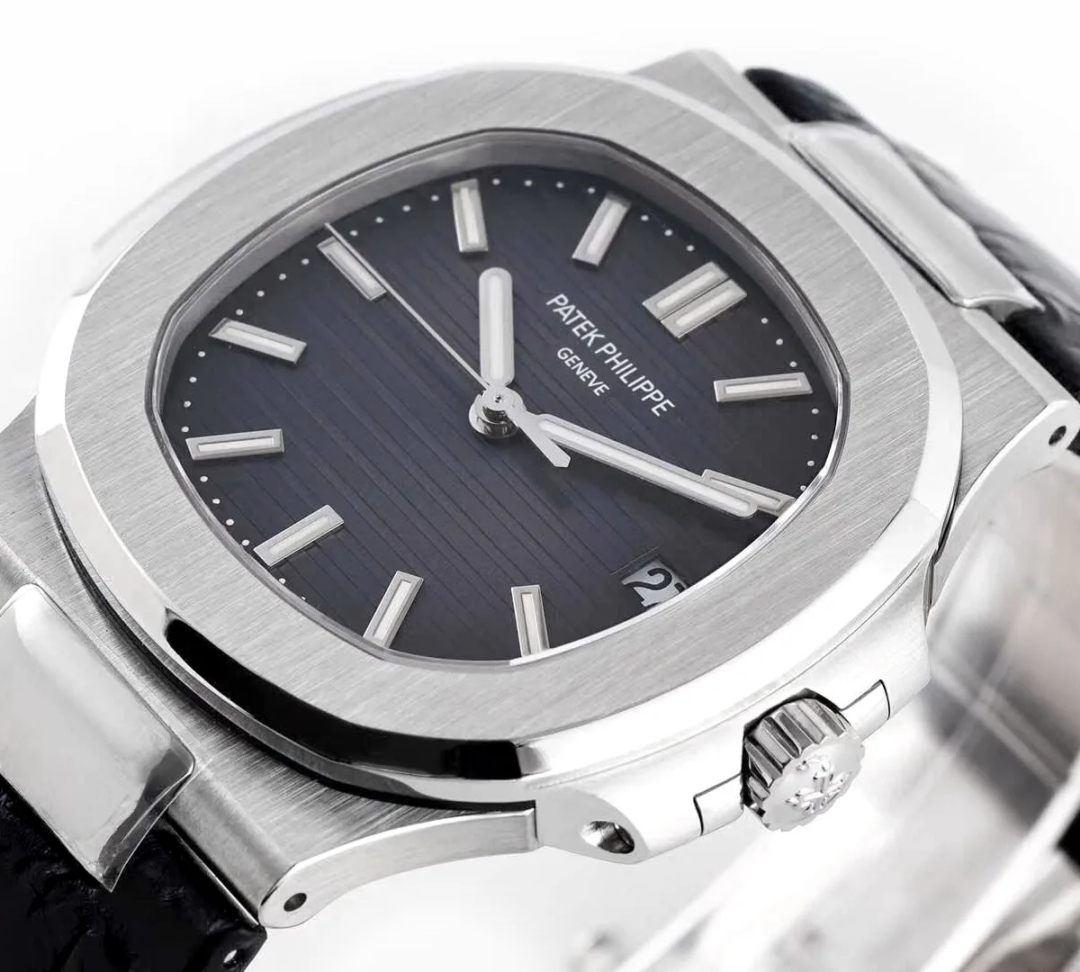 Patek-5711-Grey-Dial-on-Leather-Strap-3