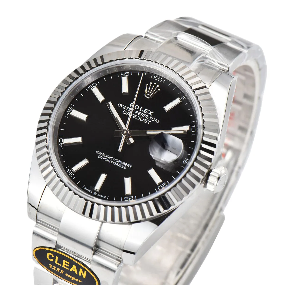 Datejust-41-126334-Bright-Black-Dial-Stick-Markers-on-Oyster-Bracelet-2