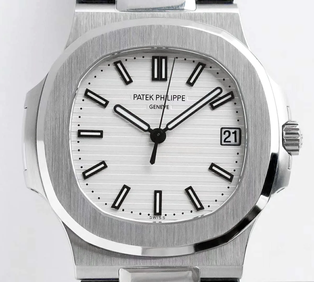 Patek-5711-White-Dial-on-Leather-Strap-4