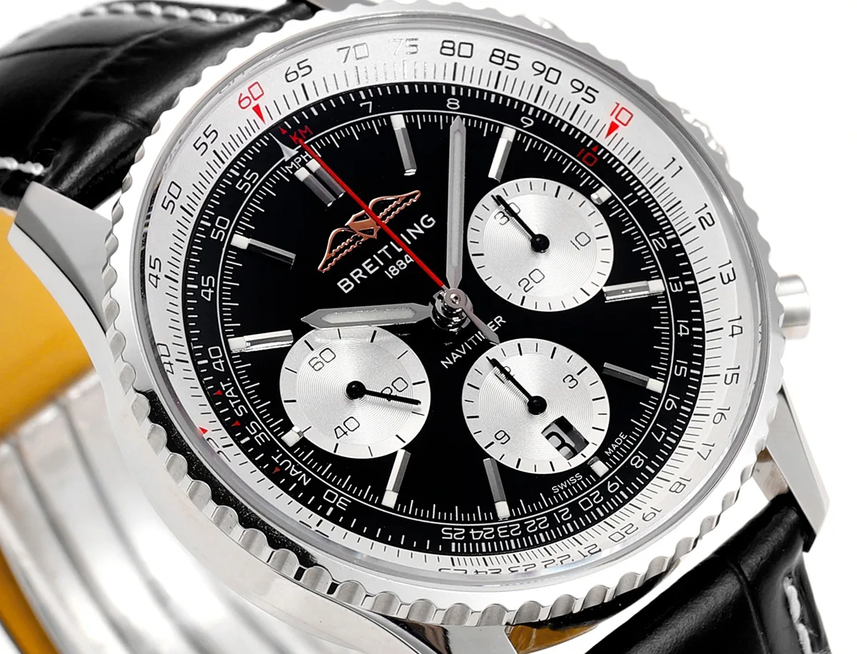 Navitimer-B01-Chronograph-43-Black-Dial-in-Steel-on-Leather-Strap-Ref.-AB0138211B1A1-5