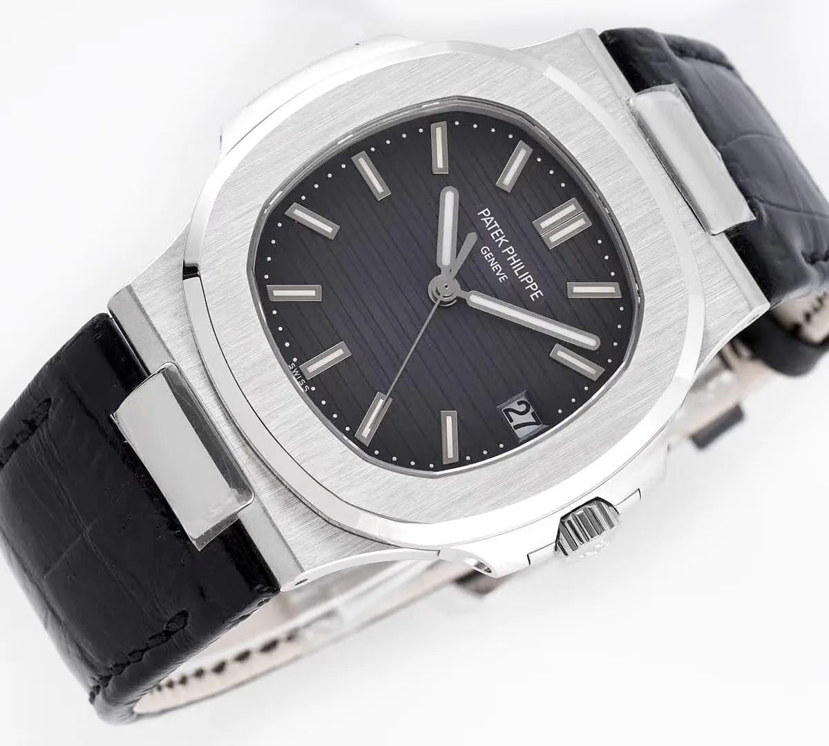 Patek-5711-Grey-Dial-on-Leather-Strap-5