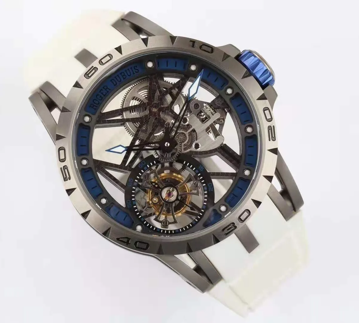 Excalibur-Spider-Skeleton-Flying-Tourbillon-with-White-Rubber-Strap-2-2