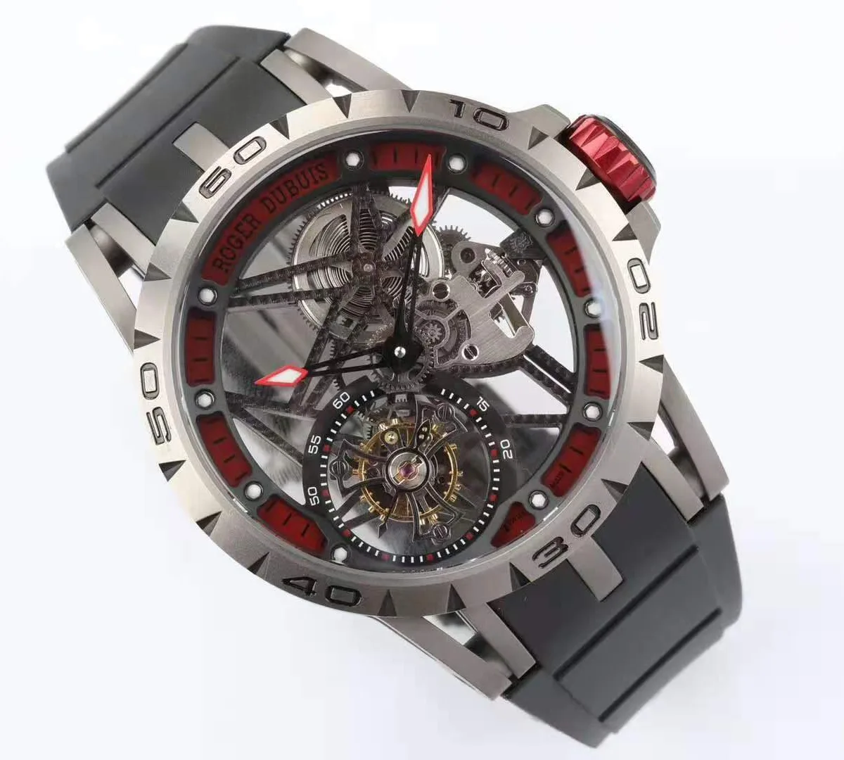 Excalibur-Spider-Skeleton-Flying-Tourbillon-with-Black-Rubber-Strap-2