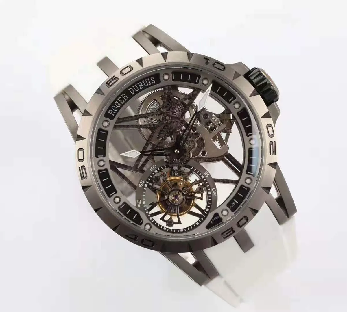 Excalibur-Spider-Skeleton-Flying-Tourbillon-with-White-Rubber-Strap-2